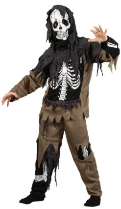Kids Rotten Skeleton Zombie Costume
