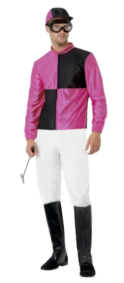 Pink And Black Jockey Costume
