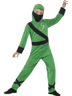 Green Ninja Assassin Boys Costume