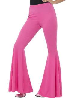 Pink Flared Trousers, Ladies