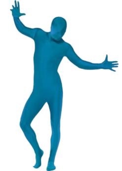 Blue Second Skin Suit