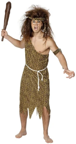 Adults Caveman Fancy Dress Costume