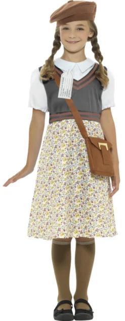 Evacuee Girls Fancy Dress Costume