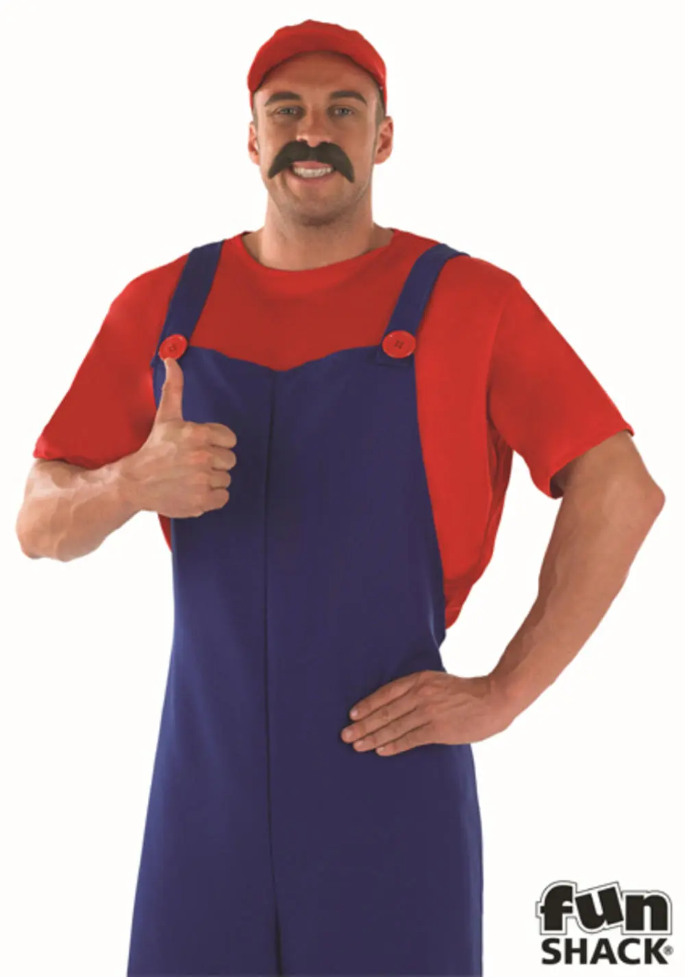 Red Plumbers Mate 80s Costume - Image 2