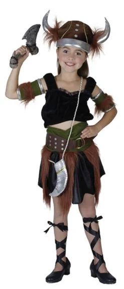 Viking Warrior Girl Costume