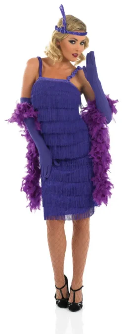 Roaring 20s Girl Purple Flapper Costume