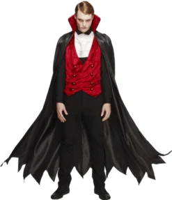 Mens Vampire Fancy Dress Costume