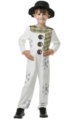 Kids Christmas Snowman Costume