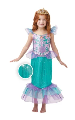 Glitter And Sparkle Ariel Girls Costume