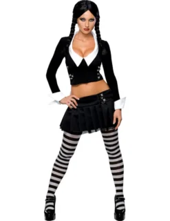 Addams Family Sexy Wednesday Addams Costume