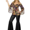 60s Hippie Flares And Top Set
