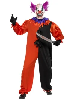 Cirque Sinister Scary Bo Bo The Clown Mens Costume