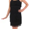 Girls Black Flapper Dress