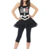Girls Teen Skeleton Tutu Halloween Dress