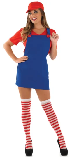 Sexy Red Plumbers Mate Ladies Costume