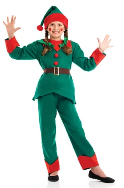 Kids Elf Fancy Dress Costume