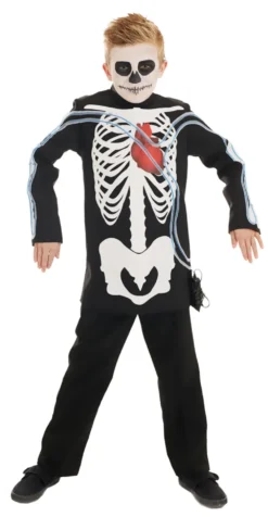 Light Up Skeleton Boys Costume