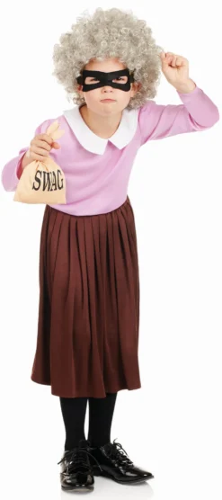 Burglar Granny Girls Fancy Dress