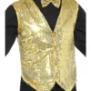 Gold Sequin Waistcoat