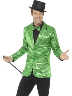 Green Sequin Jacket Mens