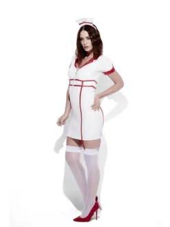 Fever Role-Play Nurse Wet Look Ladies Costume
