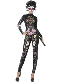Sugar Skull Cat Ladies Costume