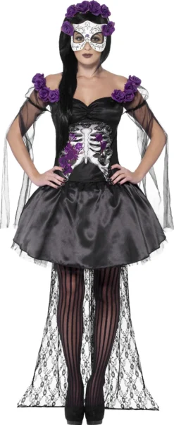 Day Of The Dead Senorita Ladies Fancy Dress Costume