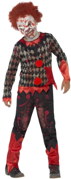 Deluxe Zombie Clown Boys Costume