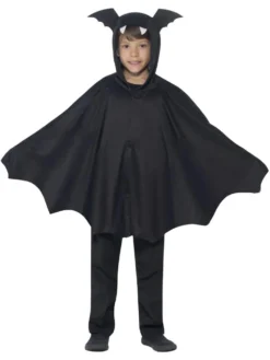 Kids Black Bat Cape
