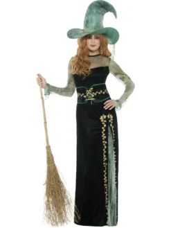 Deluxe Emerald Witch Fancy Dress