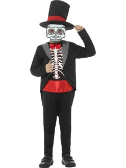 Day Of The Dead Boy Fancy Dress Costume