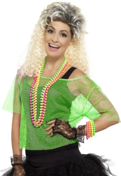 Neon Green Fishnet Top