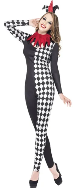 Fever Harlequin Jester Costume