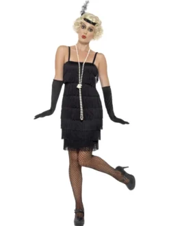 Black Flapper Fancy Dress