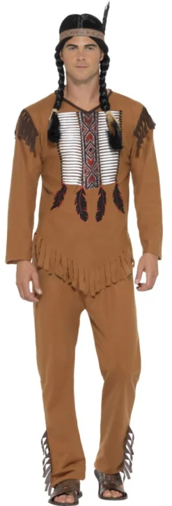 Native American Inspired Warrior Mens Costume