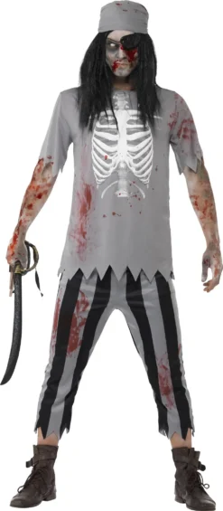 Zombie Pirate Mens Fancy Dress