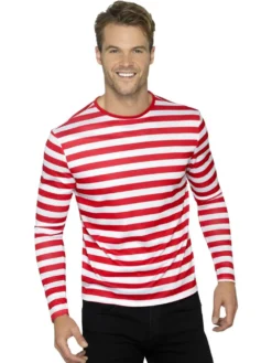 Stripy T-Shirt Red & White