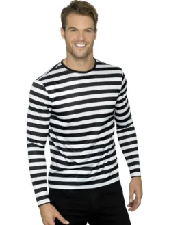 Stripy T-Shirt Black & White