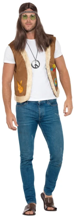 Hippie Waistcoat Adults Costume Accessory