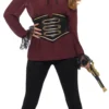 Deluxe Burgundy Pirate Shirt Ladies Costume Accessory