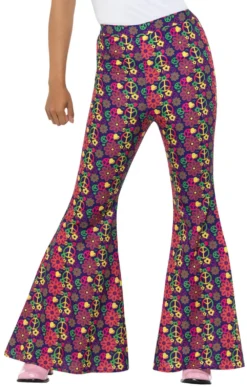60s Psychedelic CND Flared Ladies Trousers