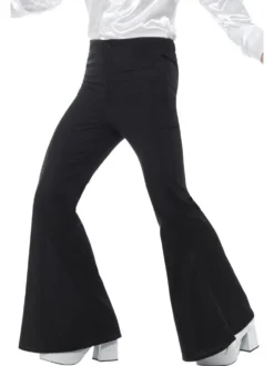Black Flared Trousers Mens