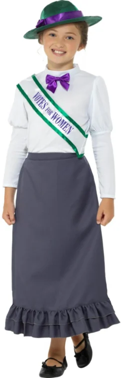 Victorian Suffragette Girls Costume