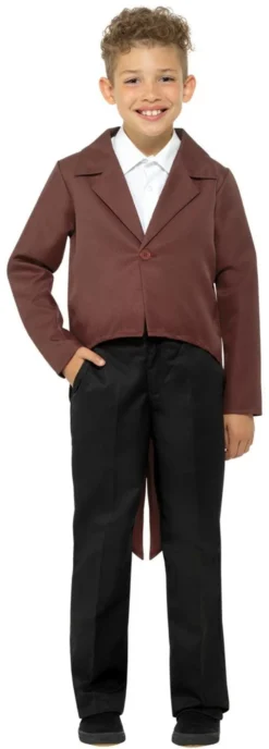 Brown Tailcoat Kids Costume Accessory