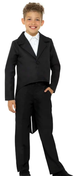 Black Tailcoat Kids Costume Accessory