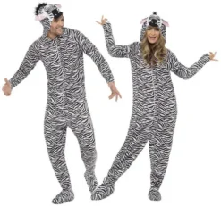 Adults Zebra Fancy Dress Costume