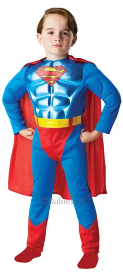 Kids Metallic Chest Superman Costume