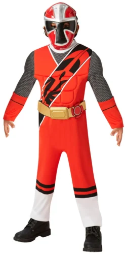 Deluxe Red Ninja Steel Power Ranger Boys Costume