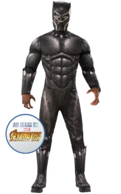 Deluxe Black Panther Mens Costume