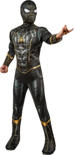 Kids Black Spider Man No Way Home Deluxe Costume